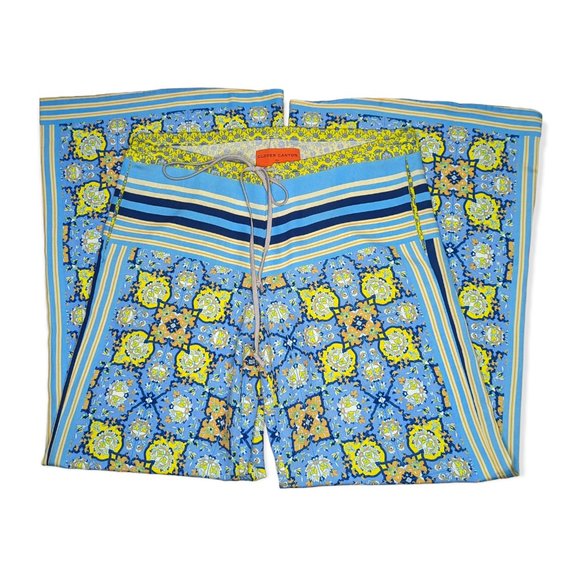 Clover Canyon Scarf Pattern Wide Leg Pants Size XS - Picture 7 of 11